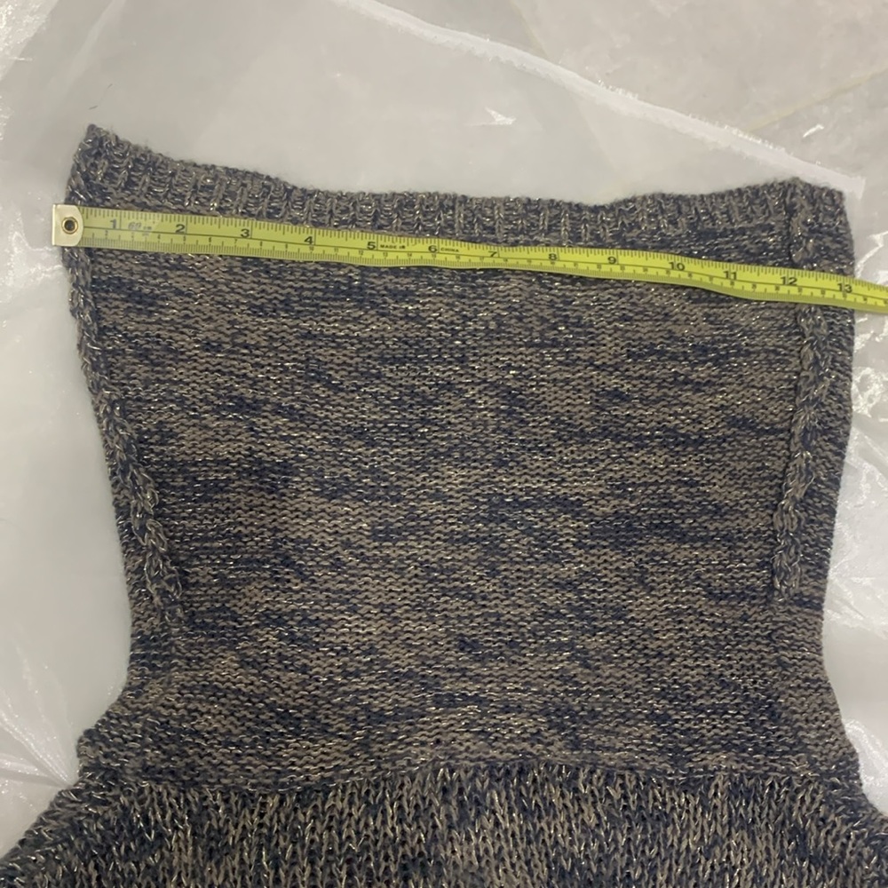MANGO Vintage Knitted Fall Mini Dress with Shimmering Tread - Picture 12 of 14
